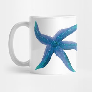 Starfish Glowing Blue Mug